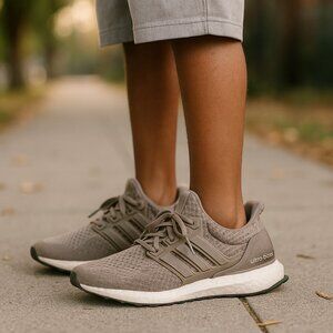 ADIDAS ULTRABOOST Boys Size 6.5 Youth Girls Sneakers 5.0 DNA Gray Primeknit